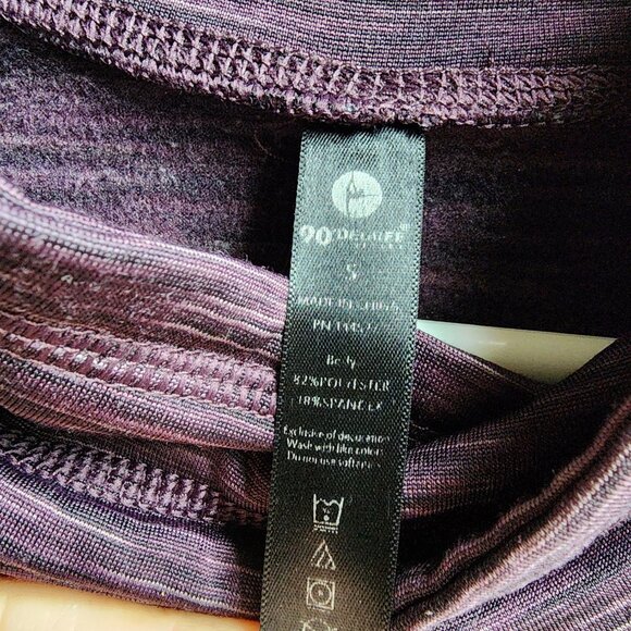 90 Degree By Reflex Purple Mock Neck Pullover Athletic Jersey Size Small - Picture 10 of 16